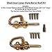 Loop Style Spring Barrel Bolts - 1 Pair - Includes 8 Screws - Shed Door Hardware, Shed Door, Barn Door Sheds, Gates, Playhouses, & Chicken Coops