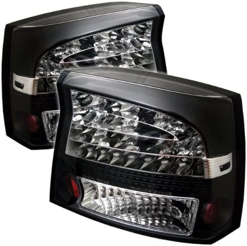 Redlines TL-DCH05-LED-JM Black Medium LED Tail Light for Dodge Charger '05-'08 - Pair