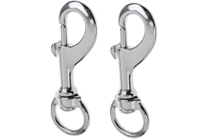 Heavy Duty Bolt Snap Clip Hook, 316 Stainless Steel for Key-Chains, Scuba, Flag Poles, Horse Leads, Pet Leashes, Gate Latches