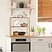 COSTWAY 3-Tier Bamboo Shelf Rack Adjustable Utility Storage Free Standing Bathroom Kitchen Living Room Organizer Holder Stand (3-Tier)