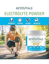 Keto Vitals Electrolitos en polvo | Keto Friendly Electrolitos con potasio, magnesio, sodio y calcio | Keto...
