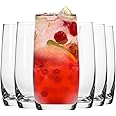 Krosno Long Drink Glasses, Set of 6, 13.9 oz, Blended Collection, Crystal Glass, Perfect for Everyday, Dishwasher Safe, Made in Europe