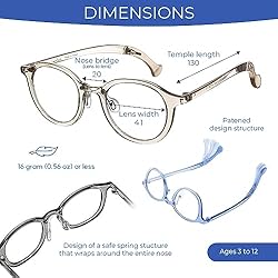LOUIS BEZEL Blue Light Blocking Glasses for Kids