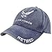 U.S. Air Force Retired Cap. Washed Denim Blue,Denim Blue,One Size Fits Most