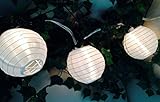 SPRINGROSE White Paper Lantern Party String Lights (Set of 10). These are Perfect for Wedding Decorations.Spring Sale!!!