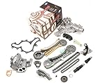 Evergreen TK20700WOP Fits Ford Explorer Ranger Mazda Mercury 4.0L SOHC Timing Chain Kit, Oil Pump, and Water Pump (with Gears)