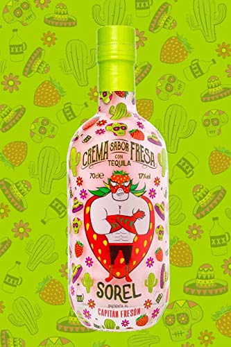 Likör Capitan Freson, Erdbeerlikör mit Tequila. 0,7 L, 17% vol. – Bild 5
