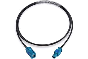 Bingfu Fakra Z Female to Male Vehicle Antenna Extension Cable 1m 3 feet for Car Stereo Android Head Unit GPS Navigation FM AM Radio Sirius XM Satellite Radio 4G LTE TEL Telematics Bluetooth Module