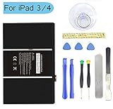 Ogodeal Battery Replacement for Apple iPad 3 A1416, A1430 A1403 (3rd Generation iPad Battery) and iPad 4 A1458, A1459, A1460(4th Generation Battery) Replacement iPad Battery with Full Set Repair Tool