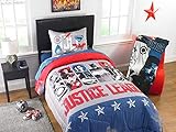 Franco Justice League Movie 'Call for Justice' Kid's Bedding Reversible Twin/Full Comforter with Sham