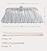 Pulama 1920s Crossbody Bag for Women Vintage Evening Clutch Purse Wallet Silver For Wedding and Party