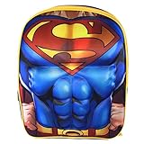 DC Comics Superman Muscle Molded Chest Kids 16 Backpack