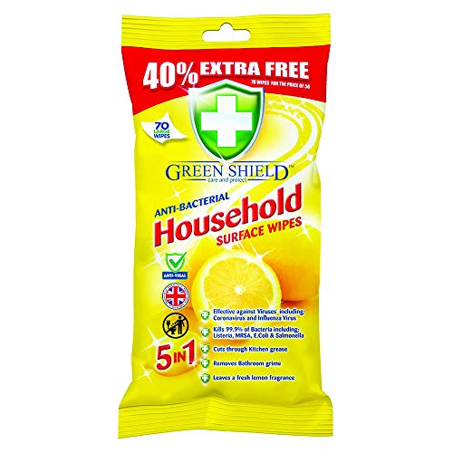 50 anti bacterial house hold surface wipes