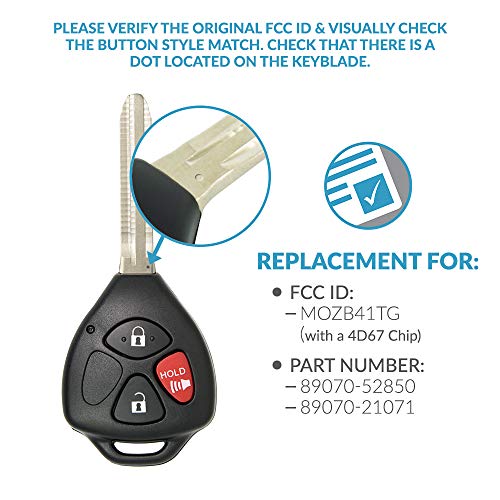 Keyless2Go Replacement for Keyless Entry Car Key Vehicles That Use