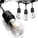 Monond PDTXCLS 48 FT LED Weatherproof Outdoor String Lights by Proxy Lighting - 15 Hanging Sockets - Perfect Patio Bistro Lights - 2 Watt Dimmable LED Bulbs Included