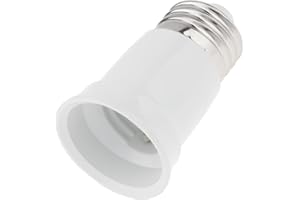 RTNLIT E26 to E26 Light Socket, E26 Light Socket Extender, Heat-Resistant PBT Light Bulb Extender, Lamp Holder Adapter for LE