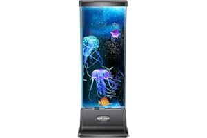 MAGICLITE Electric Fantasy Jellyfish Lava Lamp with Color Changing Light Effects-Jelly Fish Tank Aquarium Night Mood Light for Decoration Gift for Kids Men Women