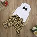 FEITONG 1Set Toddler Infant Kids Boy Bow T shirt Tops Camouflage Pants Outfits Clothes Set (2T / 2Years, White)