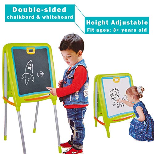 COLOR TREE Kids Easels Art Tables, 3 in 1 Standing Toddler Art Easel