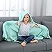 Brandream Kids Blanket Unicorn Girl Blanket Children Wearable Hooded Blankets, Mystical Horn, Magic Feather Pattern, Animal Soft Cozy Fleece Blanket