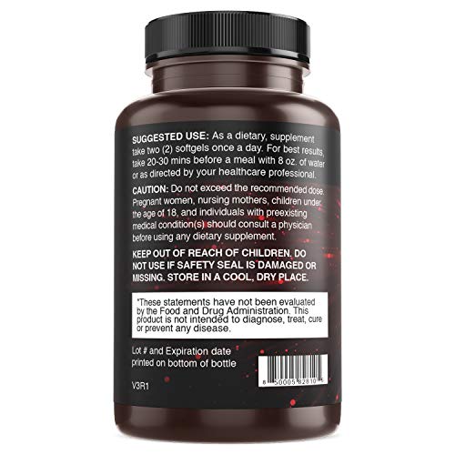 Nuwellix Krill Oil Supplement 1000mg Softgels with Omega 3 EPA, DHA and