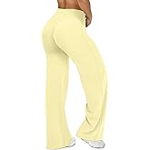 JGS1996 Wide Leg Yoga Pants Bottoms Straight Leg Leggings for Women High Waist Stretch Booty Casual Gym Workout Sweatpants