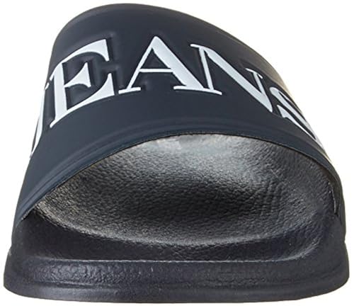 Armani Jeans Men's Slip On Sandal Flat, Navy, 43 EU/10 M US in