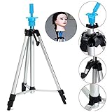 AORAEM Black Wig Stand Clamp Manikin Head Wig Holder Clamp for Wig Head