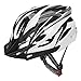 JBM Adult Cycling Bike Helmet Specialized for Men Women Safety Protection CPSC Certified (18 Colors) Black/Red / Blue/Pink / Silver Adjustable Lightweight Helmet with Reflective Stripe and Remova