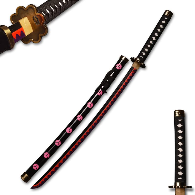 Roronoa Zoro Anime Samurai Cosplay Sword,Shusui,Bamboo Blade Katana,About 104CM,For Role Playing and Collection