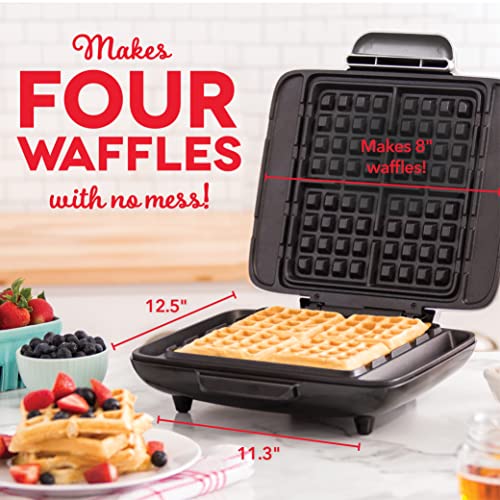 Dash Deluxe NoDrip Waffle Iron Maker Machine 1200W + Hash Browns, or