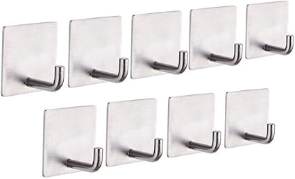 Ganchos Toallero Perchero de Cocina Baño de Acero Inoxidable ...