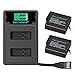 SmilePowo 2PCS Dual 1480mAh Battery,LCD Display USB Charger for GoPro Hero 8 Black，Hero 7 Black, Hero 6 Black,Hero 5 Black,Hero 2018,AHDBT-501(Fully Compatible with Original)