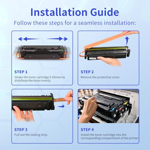 MYCARTRIDGE 207X Toner Cartridge Replacement for HP 207X 207A Compatible with HP Color Laserjet Pro MFP m283fdw m255dw m282nw W2210X W2211X W2212X W2213X (4 Packs, Black/Cyan/Yellow/Magenta)