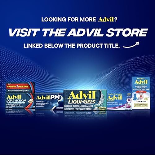 ADVIL PM LIQUI-GELS PAIN RELIEVER AND NIGHTTIME SLEEP AID, PAIN MEDICINE WITH IBUPROFEN FOR PAIN RELIEF AND DIPHENHYDRAMINE HCL FOR A SLEEP AID – 2X80 LIQUID FILLED CAPSULES