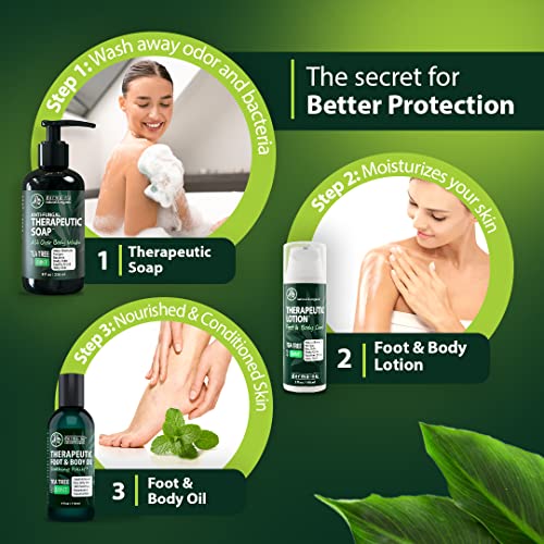 Antifungal Soap and Antibacterial Body Wash Body Acne Wash, Tea Tree