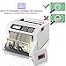 Upgraded Pyle Bill Counter, Cash, Automatic Counting Machine, Toploader, UV & MG Counterfeit Detection, UV Scanning, LCD Display, 1100 Pieces Per Min, U.S. & Canadian Dollar, Euros & Pound (PRMC400)