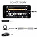 Nylon Braided USB C to 3.5mm Headphone Jack Cable Adapter 2-Pack,Sartyee Type C 3.1 Male to 3.5mm Female Stereo Audio Headphone Connector for LeEco Le 2/Max 2, Not Fit for HTC (Black)