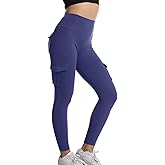COMFY ONE Cargo Leggings with Pockets for Women High Waisted Yoga Workout Lounge Pants XS-2XL
