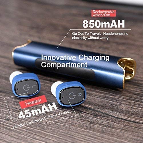 image for True Wireless Earbuds, LEELVIS Mini Noise Cancelling in-Ear Bluetooth 