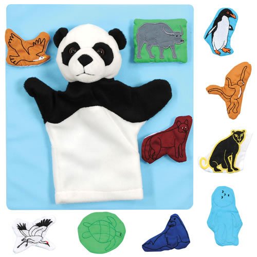 Panda Bear, Panda Bear Puppet & Props Set