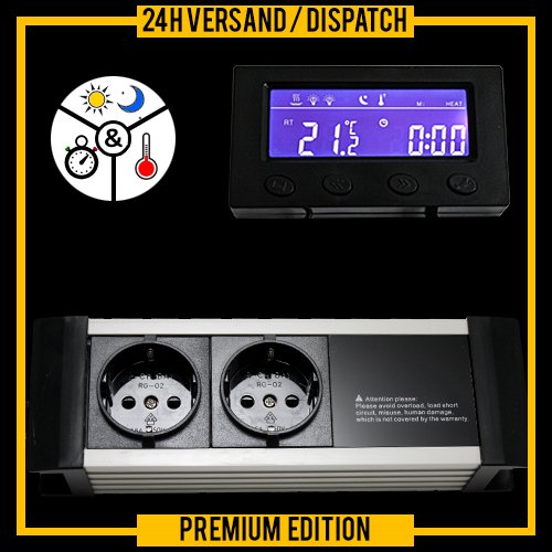 OCS.tec THERMOSTAT TIMER CKLOCK ALARM AQUARIUM TERRARIUM DIGITAL *EXTERNAL DISPLAY* TXB