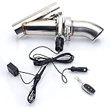 Million Parts 2.25'' Electric Exhaust Catback Downpipe Cutout Y-Cut Out Valve System Switch with Remote