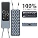 Kutop Compatible Apple TV Remote Case, Soft Silicone Protective Cover Light Weight Shock Proof Skin with Anti-Drop Strap fit Apple TV Remote Controller, 4K/ 4th Generation