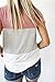 Imily Bela Women's Color Block Striped Patchwork Short Sleeve Loose T-Shirt Top Tees Blouse