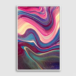 Framed Canvas Wall Art Clouds and Colors Canvas Prints Home Artwork Decoration for Living Room,Bedroom - 16x24 inches