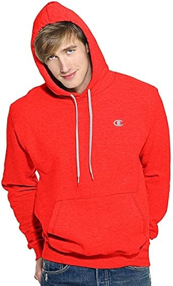 champion men's pullover eco fleece hoodie