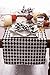 DII Halloween Tabletop, Harlequin Collection, Table Runner, 14x72, Black and Cream