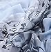 Women Rose Pattern Chiffon Elegant Scarves Vovotrade(Grey)