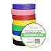 Colored Masking Tape Variety Pack - Arts & Crafts Supplies, Labeling, Classroom Decorations or Kids Activities - Set of Colored Tape, Including Yellow, Black, Red - 8 Pack - 1 Inch x 54 Yards